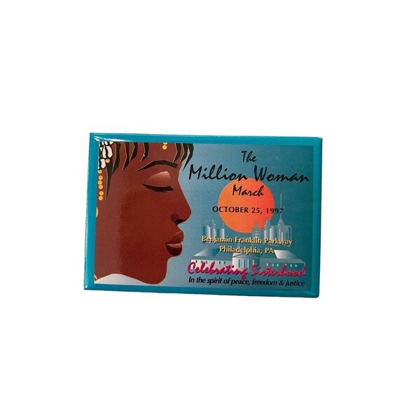 The Million Woman March October 25 1997 Philadelphia Pinback Button Celebrating - Picture 13 of 13